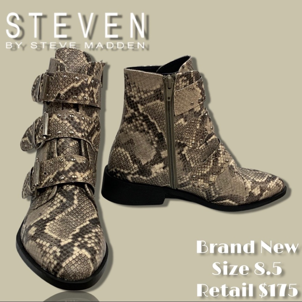 STEVEN BY STEVE MADDEN
Harmon Triple Buckle Boot In Nat Multi